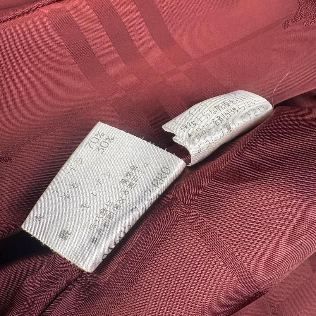 美品　バーバリー　BURBERRY アンゴラ　バルカラー　Aライン　コート　7