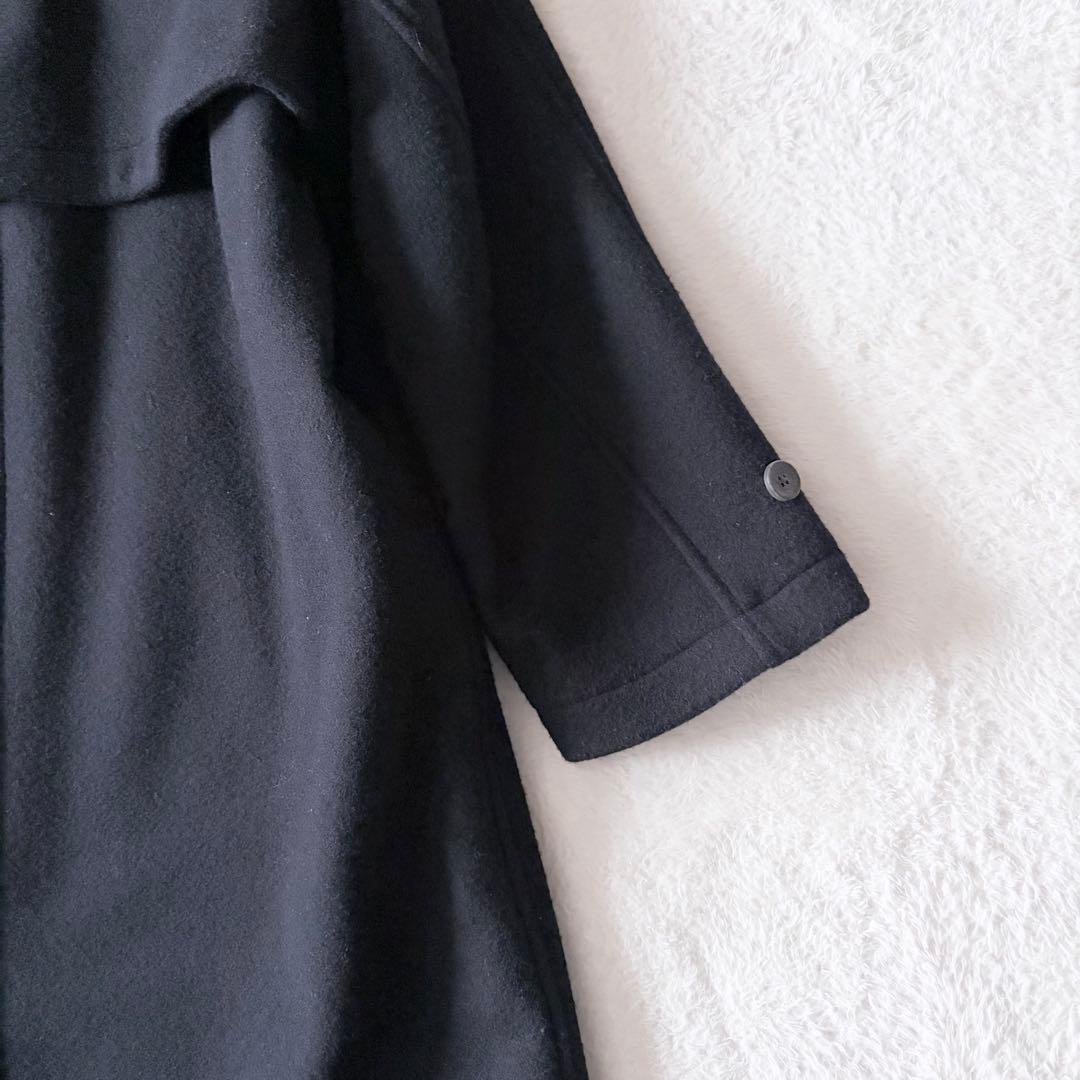 6164 【美品】 メゾンスペシャル メルトンプライムオーバーステンカラーコート