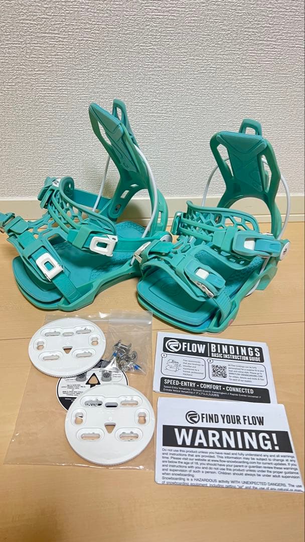 【更に値下げしました】FLOW MAYON ビンディング Mサイズ 水色