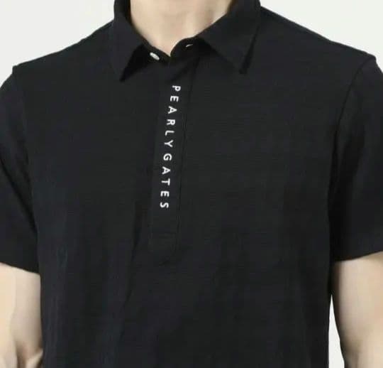 EARLY GATES ブラック ポロシャツ L