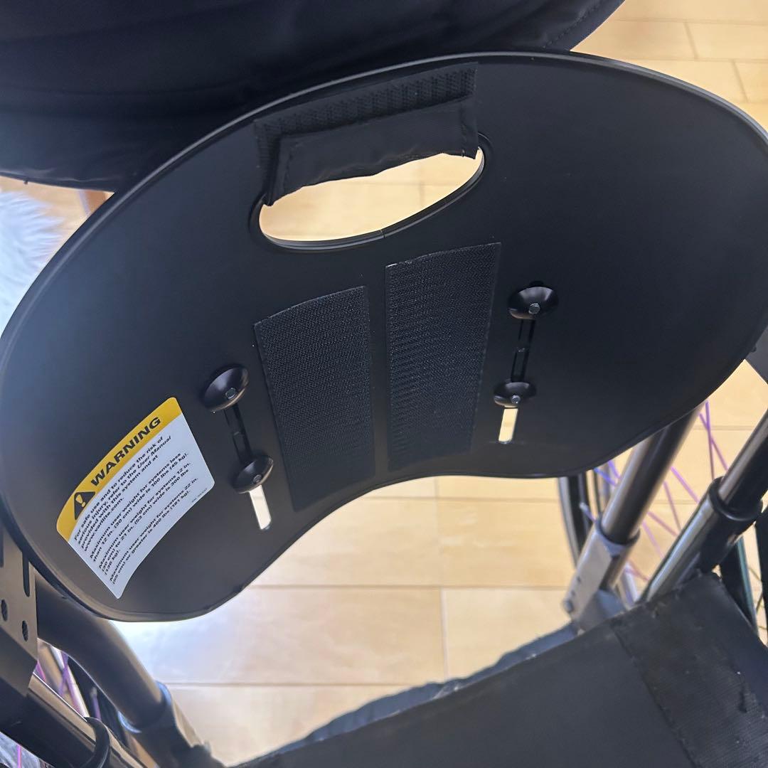 車椅子用バックサポート　バリライト　アイコンミットバック付　車いす　自走兼介護