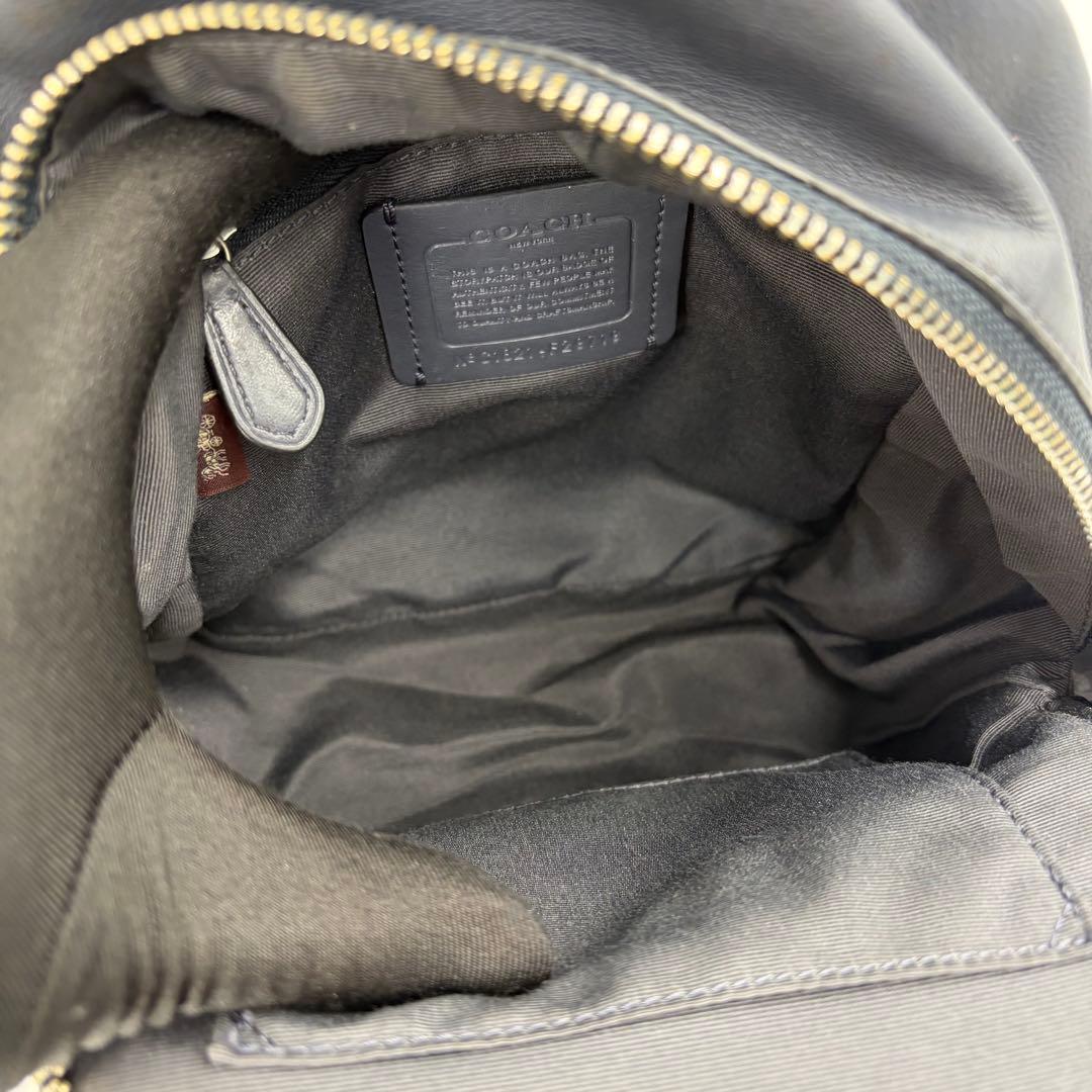 COACH チャーリー シグネチャー リュック バックパック ネイビー 861