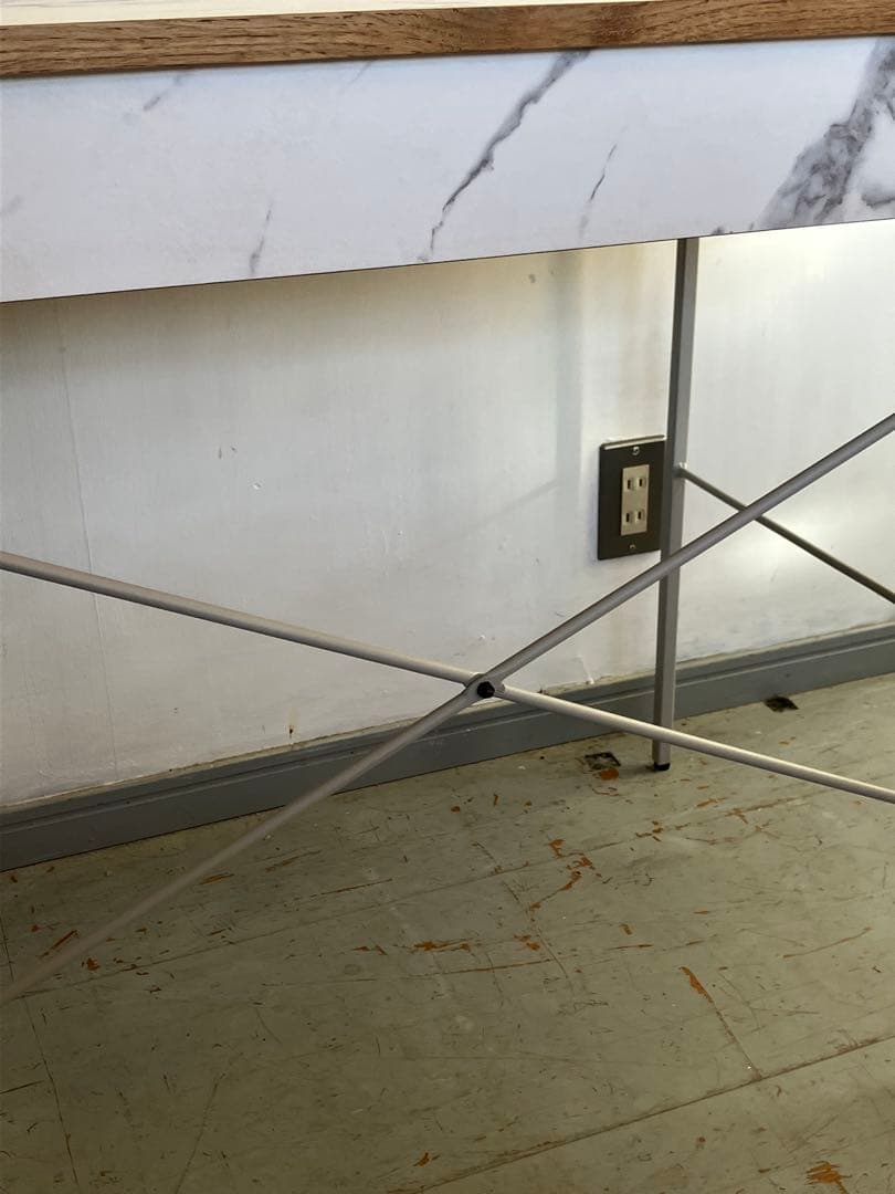 a.depeche POL desk 900 wide マーブル、ユロップグレー