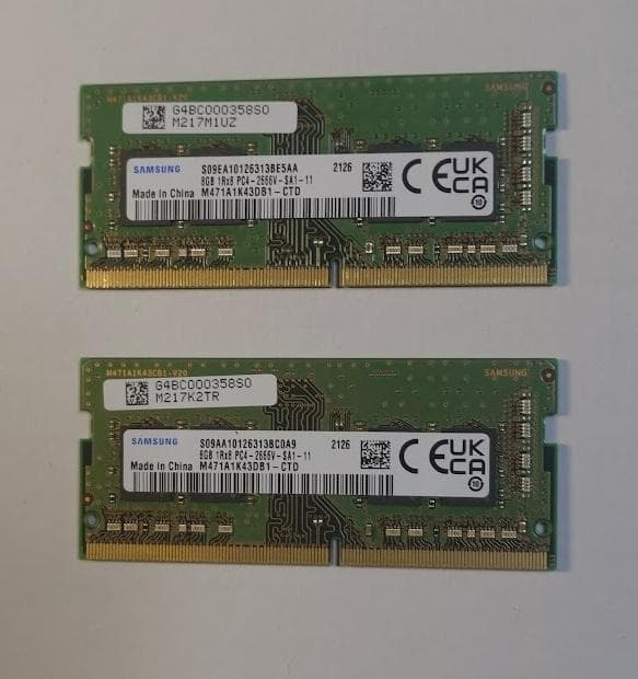 Samsung DDR4 8GB メモリ 2666MHz 260ピン 2枚セット