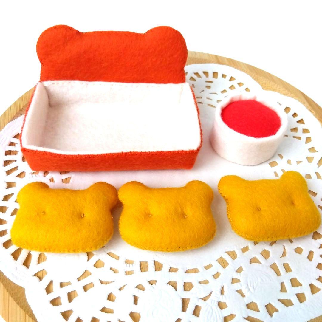 のりこ　フェルトおままごと　ままごと　パンBOX他　　しろたま