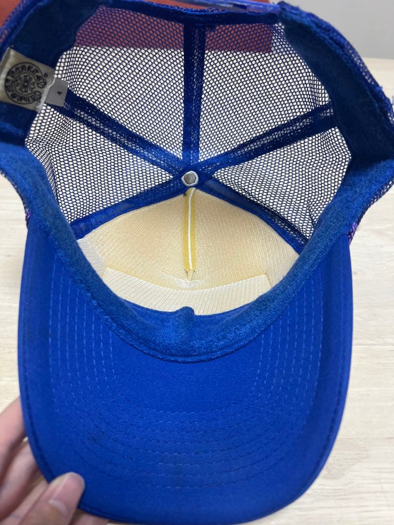 クロムハーツ FUCK トラッカー メッシュ キャップ 青 白 OTTO - メルカリ