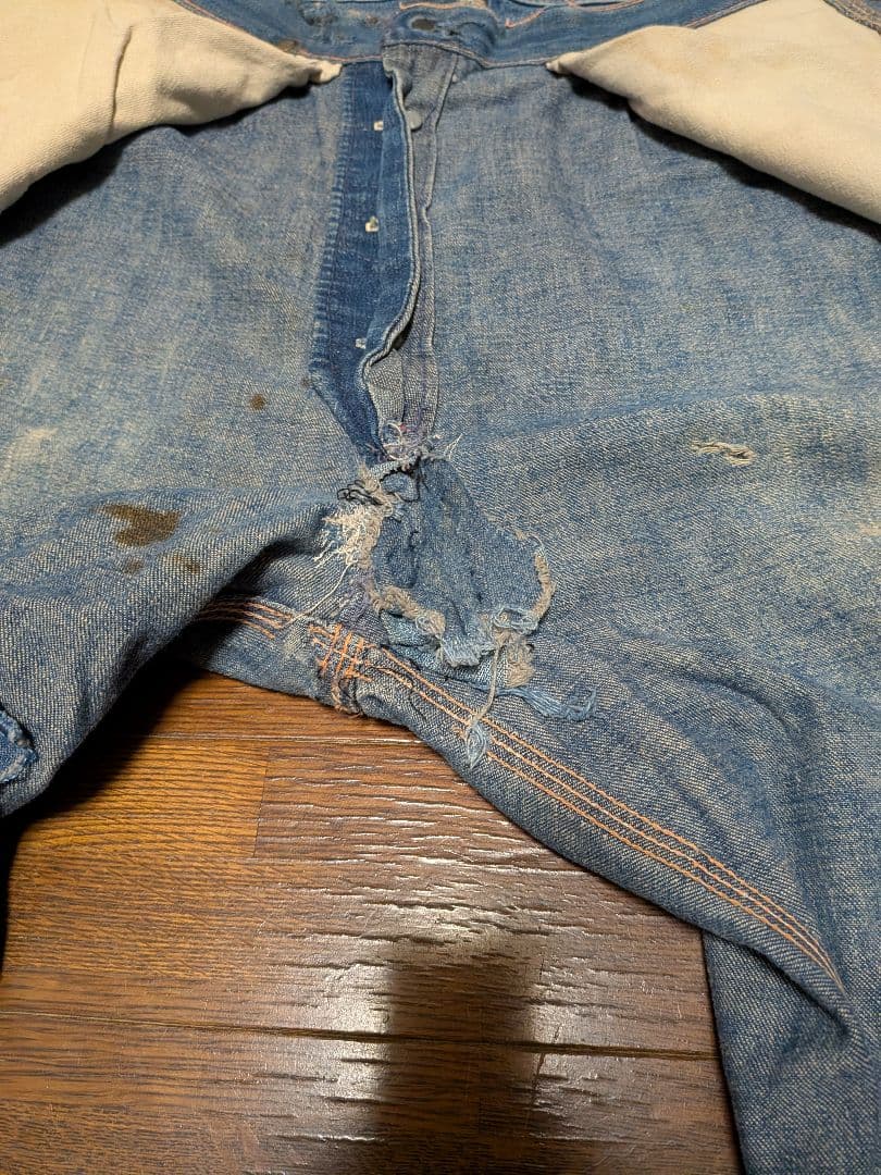 40s~50s ボロ 雰囲気系 ペインターデニム W30.5 L33