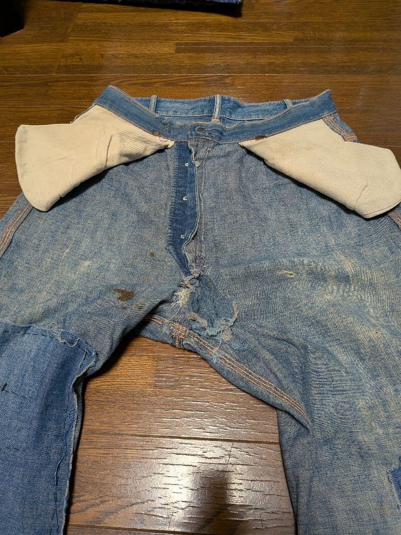 40s~50s ボロ 雰囲気系 ペインターデニム W30.5 L33
