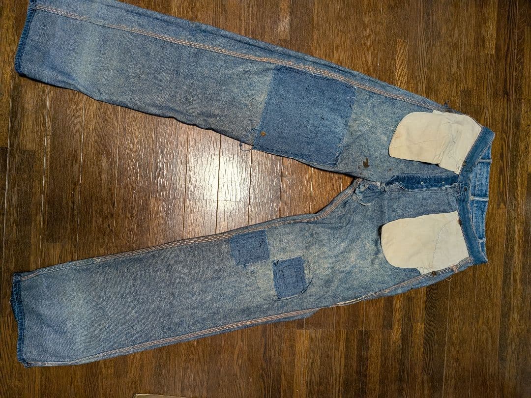 40s~50s ボロ 雰囲気系 ペインターデニム W30.5 L33