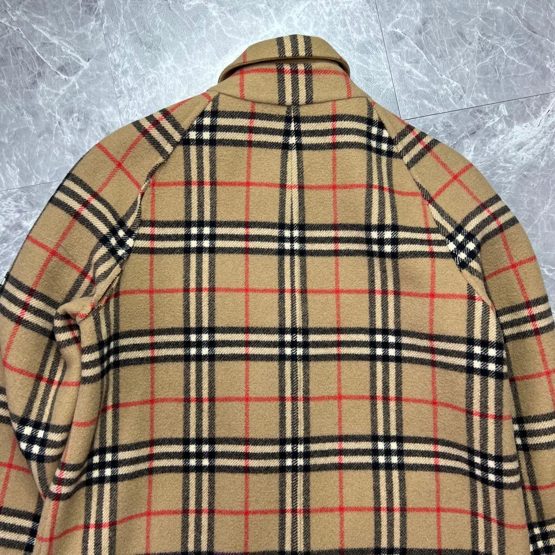 バーバリー♡リバーシブル　ロングコート　ノバチェック　ダブルフェイス　ベージュ