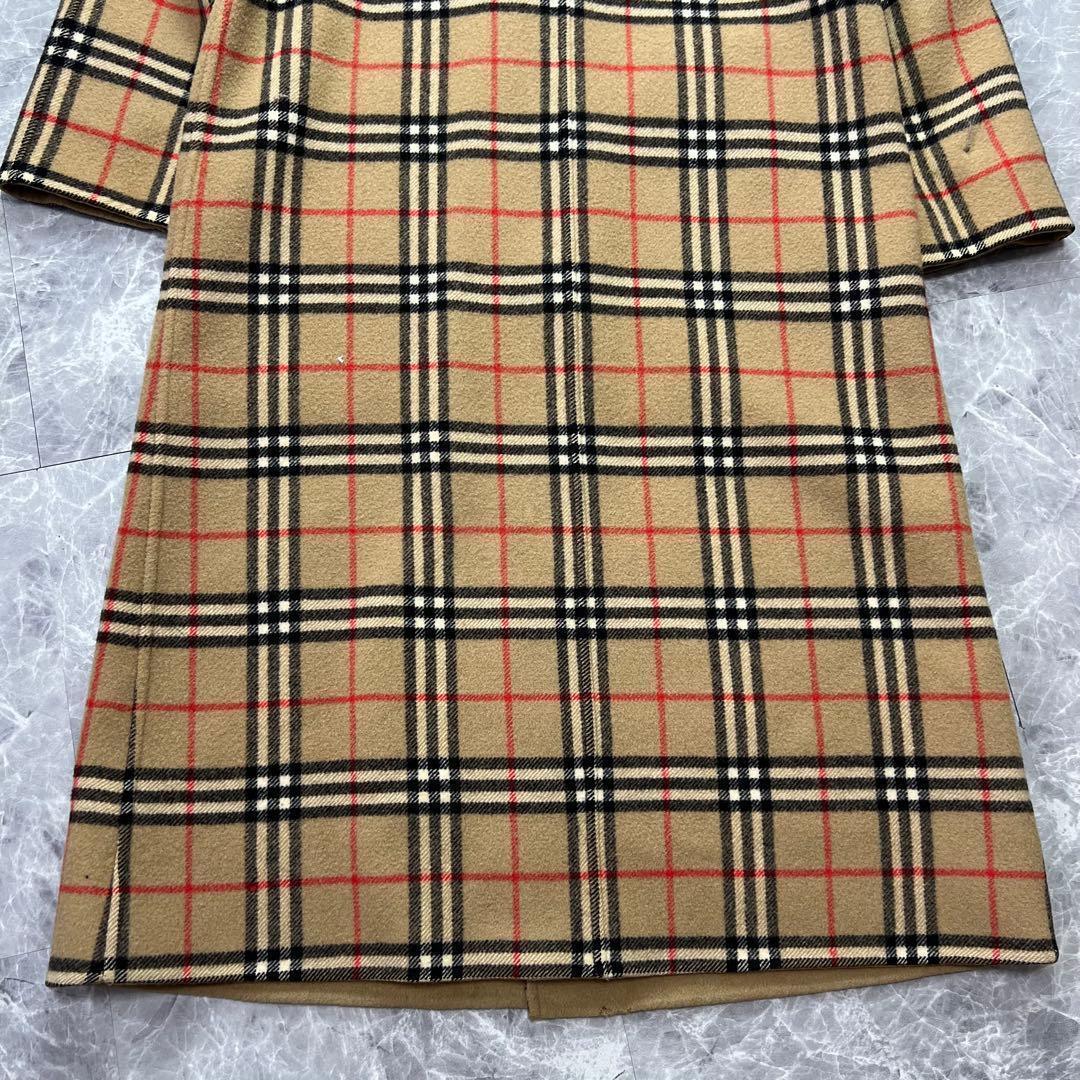 バーバリー♡リバーシブル　ロングコート　ノバチェック　ダブルフェイス　ベージュ