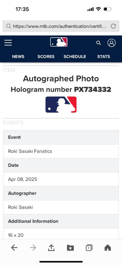 限定99枚特大写真40×50cm・佐々木朗希 直筆サインFANATICS/MLB - メルカリ