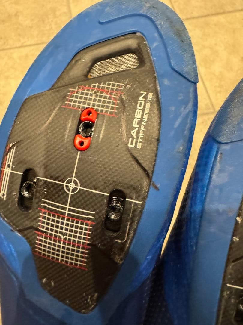 Shimano ロードシューズ 青 ダイヤル式　エスファイア　25.5cm