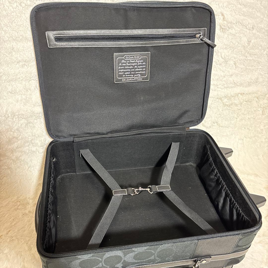 【希少】極美品 コーチ キャリーケース スーツケース ブラック　 F77180