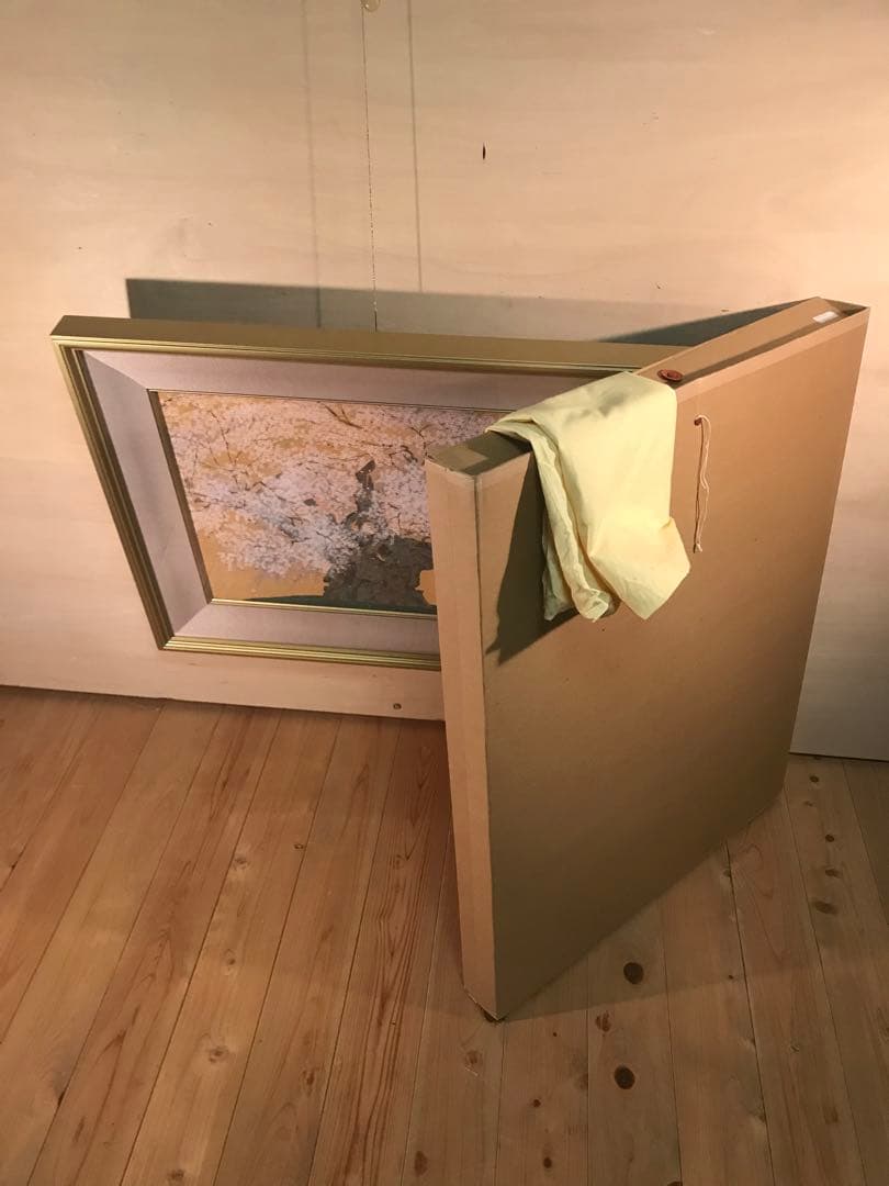 TUSAさま専用　中島千波「山高神代桜」 岩絵具方式複製画　作品証明シール有り