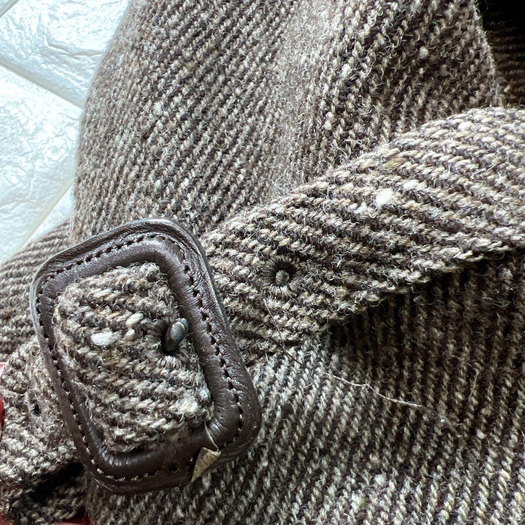 マーガレットハウエル ツイード ダブルブレスト ウール ロング コート Aライン