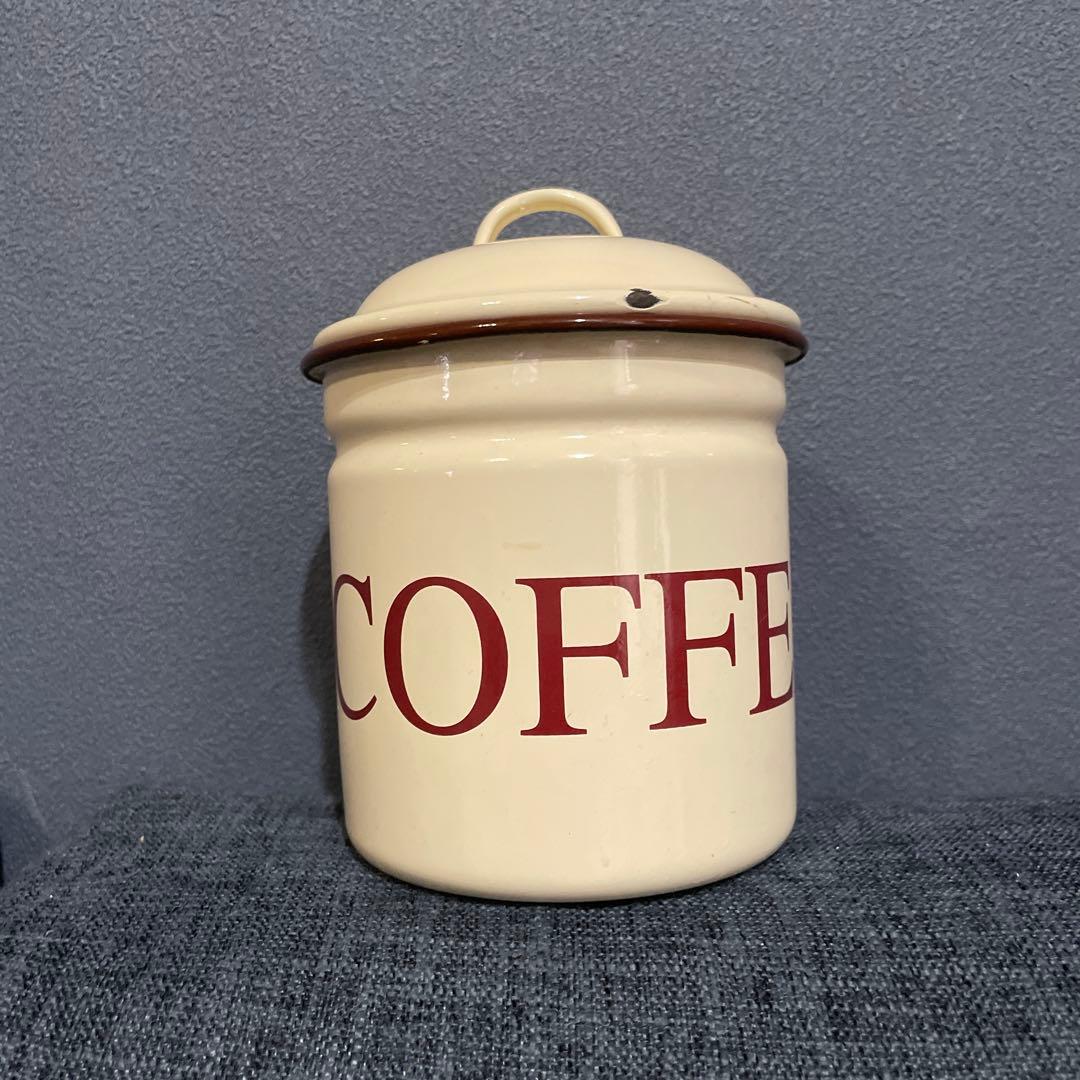 英国アンティーク琺瑯製ブレッド缶/ホーローキャニスター/米びつ(85