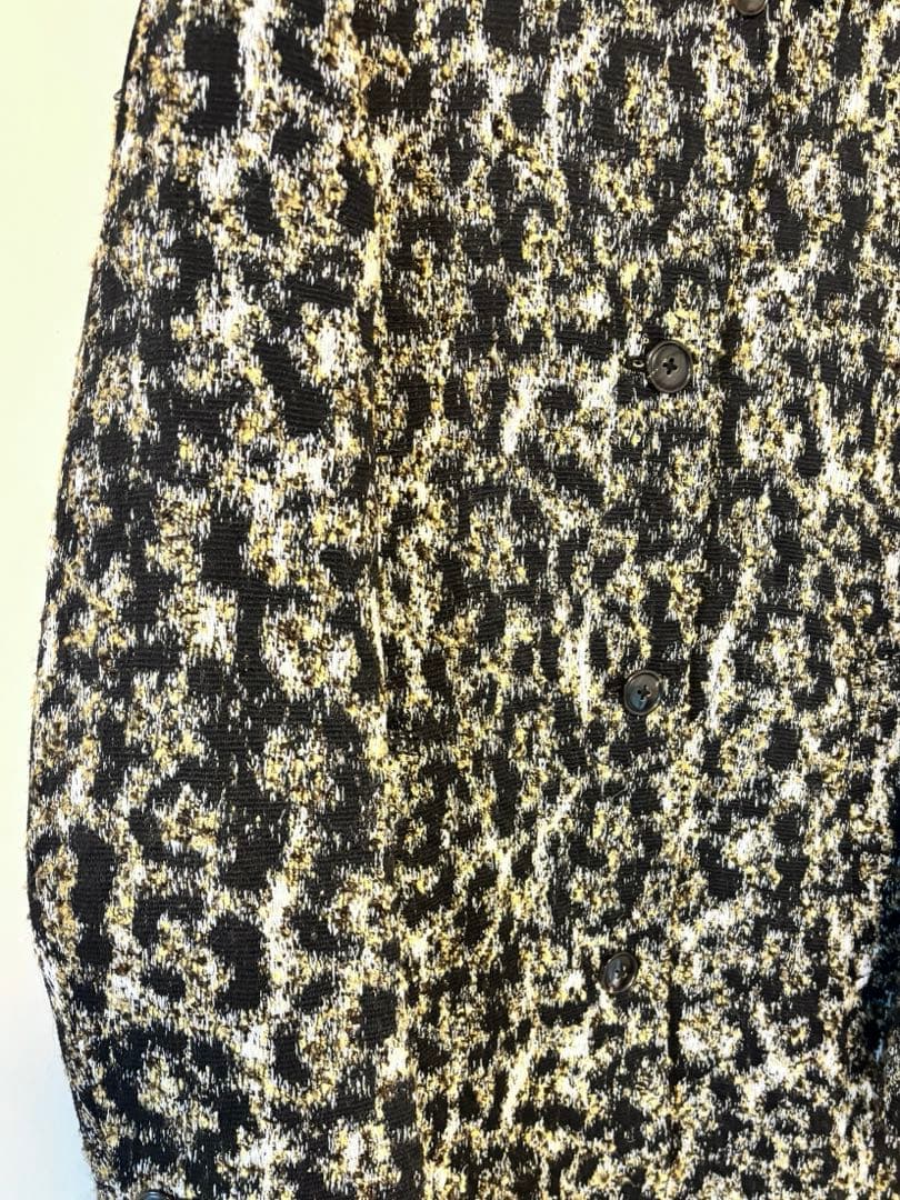 IENA LA BOUCLE レオパード ウールジャガードコート