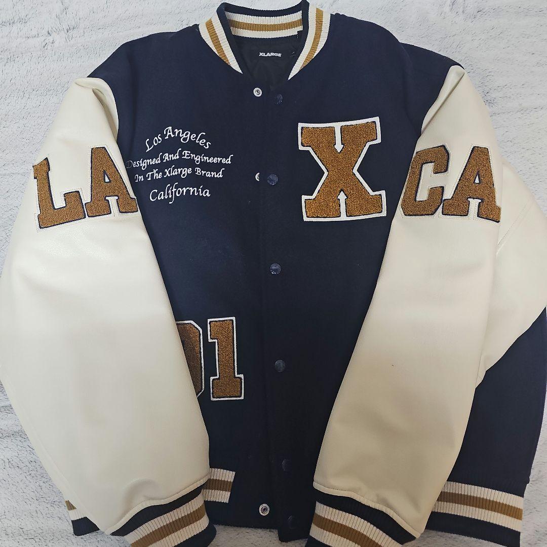 X-LARGE スタジャン L ネイビーXLARGE（エクストラ ラージ