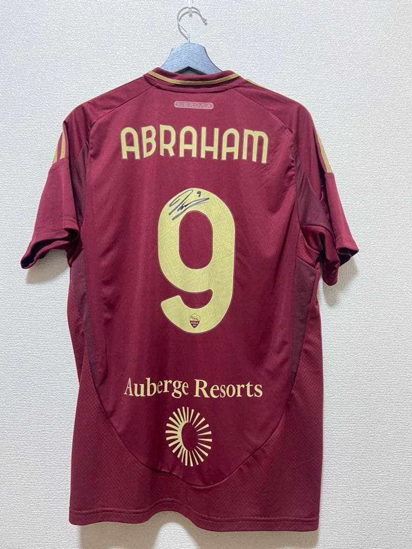 エイブラハム サイン入り ASローマ　選手支給品ユニフォーム