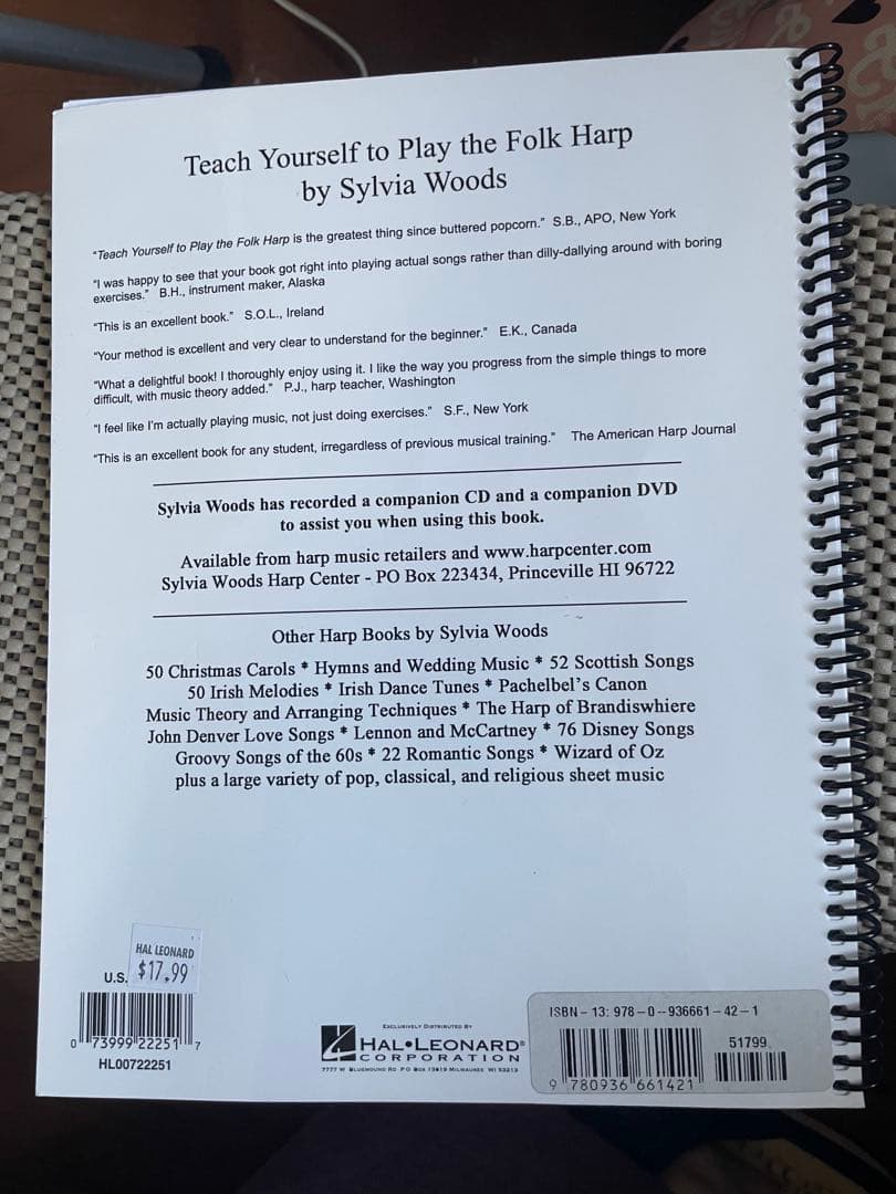 青山サウル　25弦ハープ 装飾無し