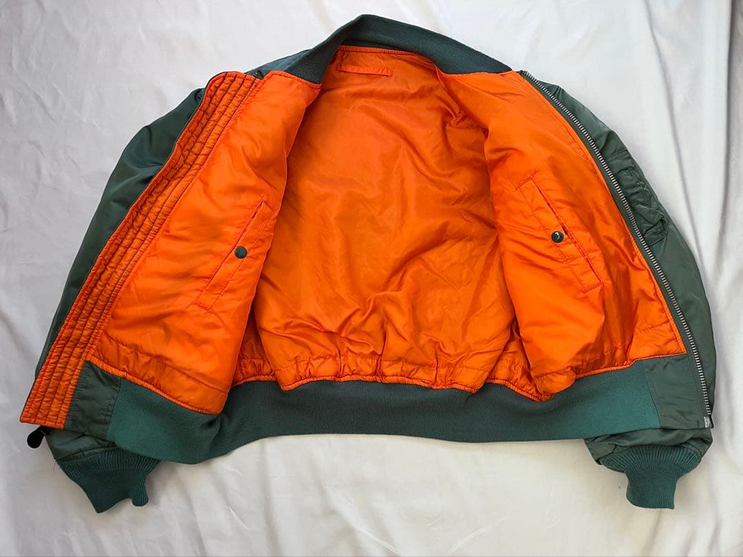 90s USA製 PATRIOT UNIFORMS MA-1 縦ステッチ XL