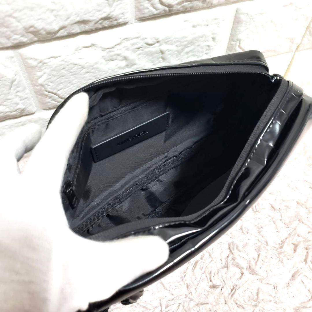 DIESEL ディーゼル 型押し ロゴシャドー ウエストバッグ ボディバッグ美品