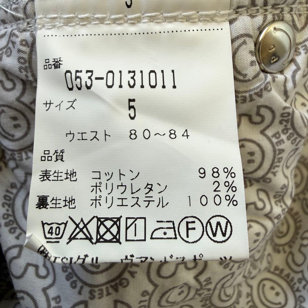 防寒　蓄熱　裏地付き　パーリーゲイツ　パンツ　白　L〜XL相当 暖パン　5