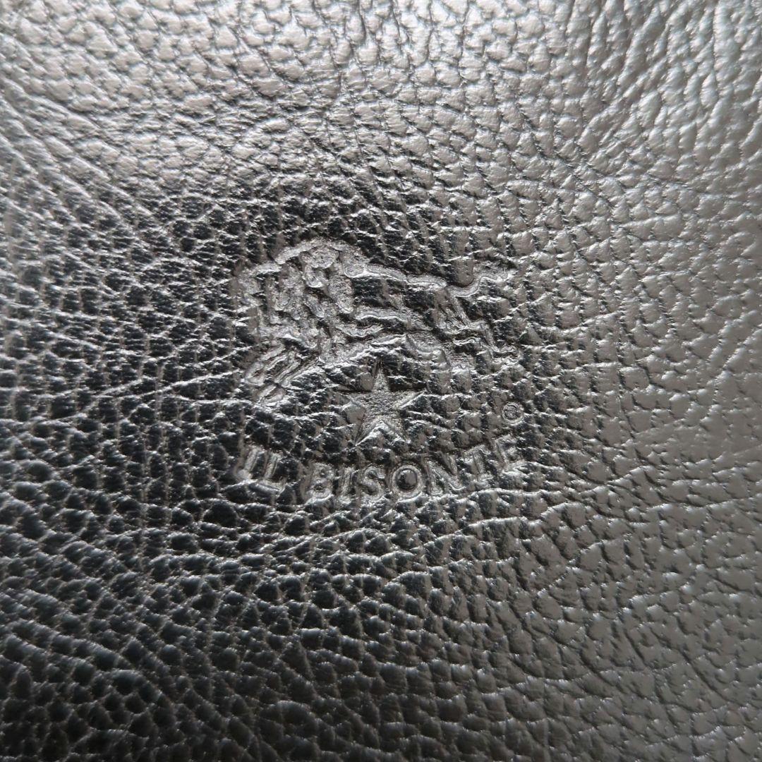 【現行モデル 極美品】イルビゾンテ　バムバッグ　ボディバッグ　シボ革　ブラック