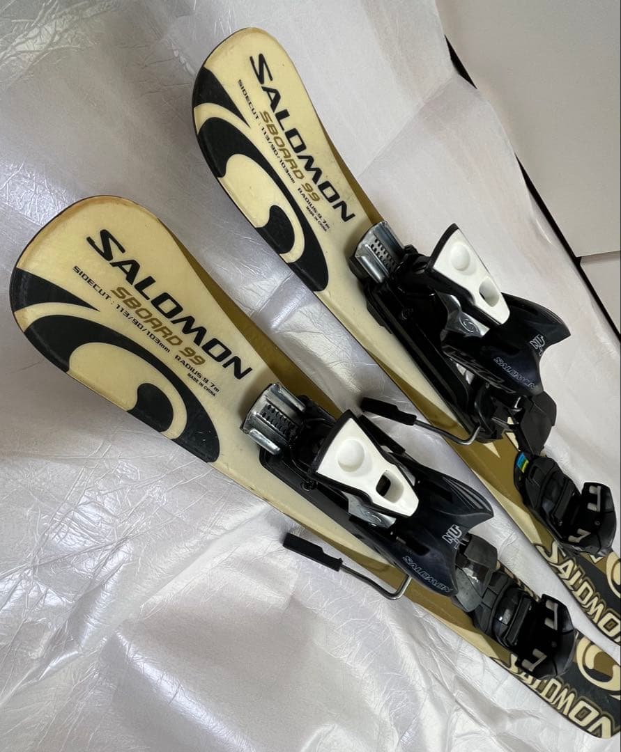 c*2様 SALOMON SBOARD 99 ショートスキー　ビィンディング付き