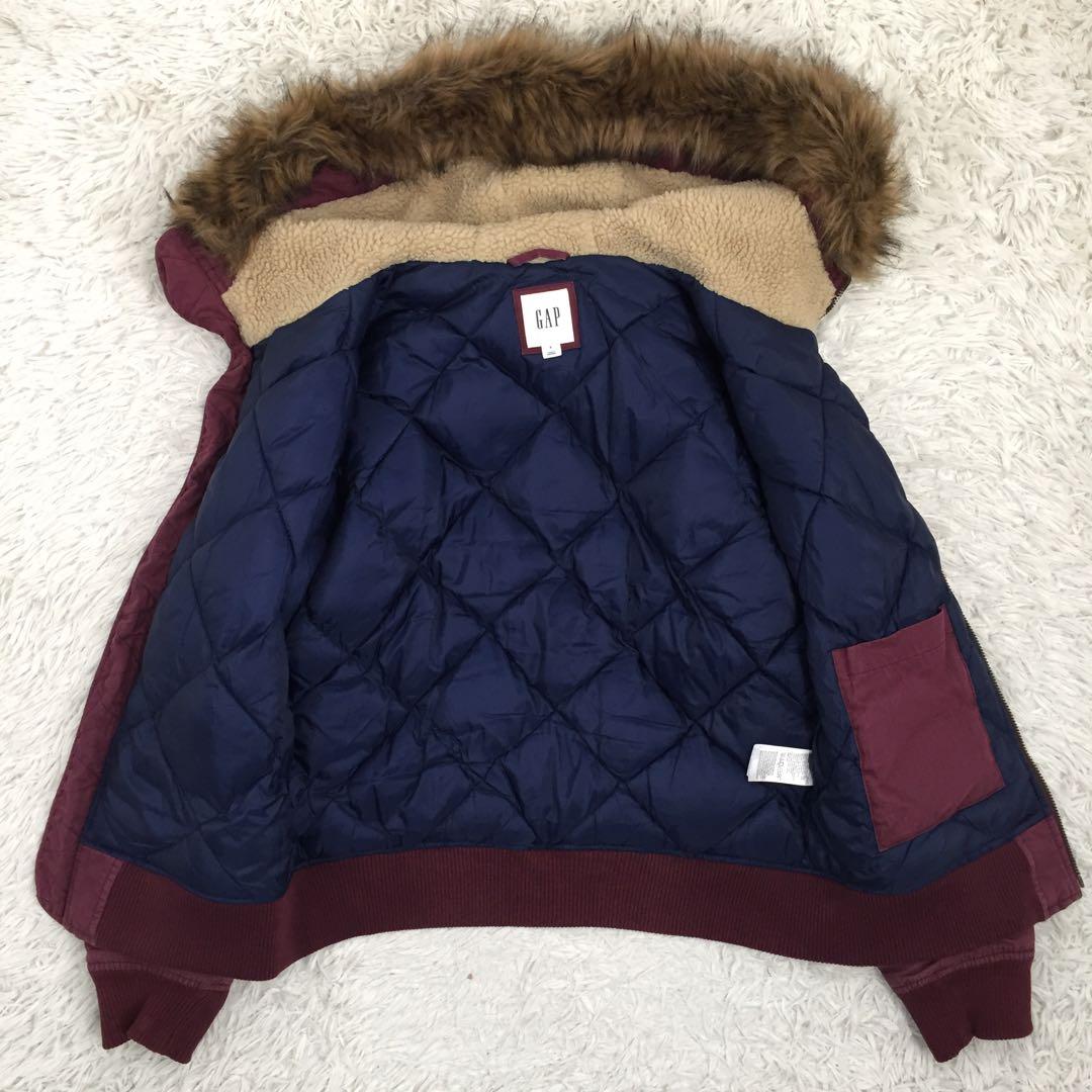 【超人気】GAP ギャップ バック刺繍ロゴ IDEALジップフライトジャケットS