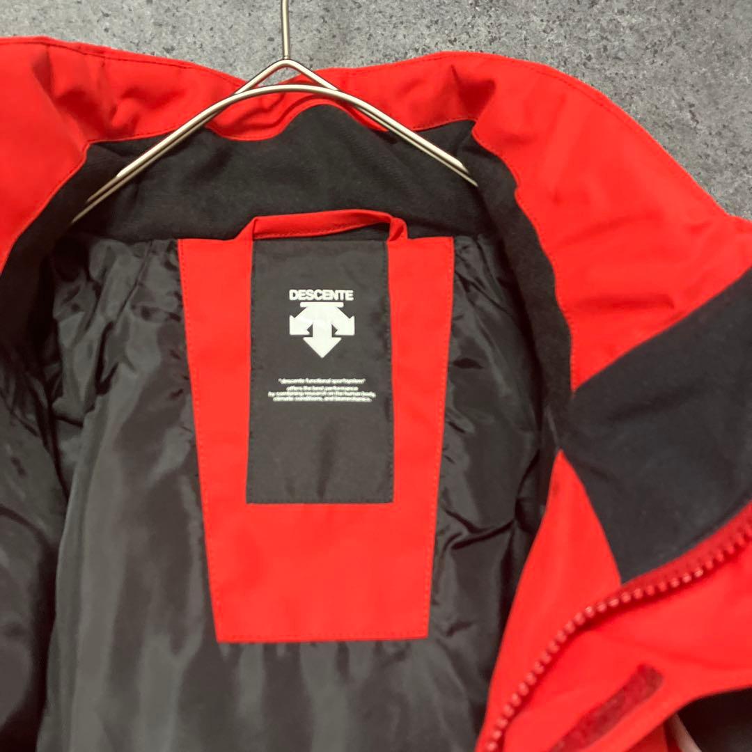DESCENTE スキー ウェア セットアップ メンズL 赤 オンラ