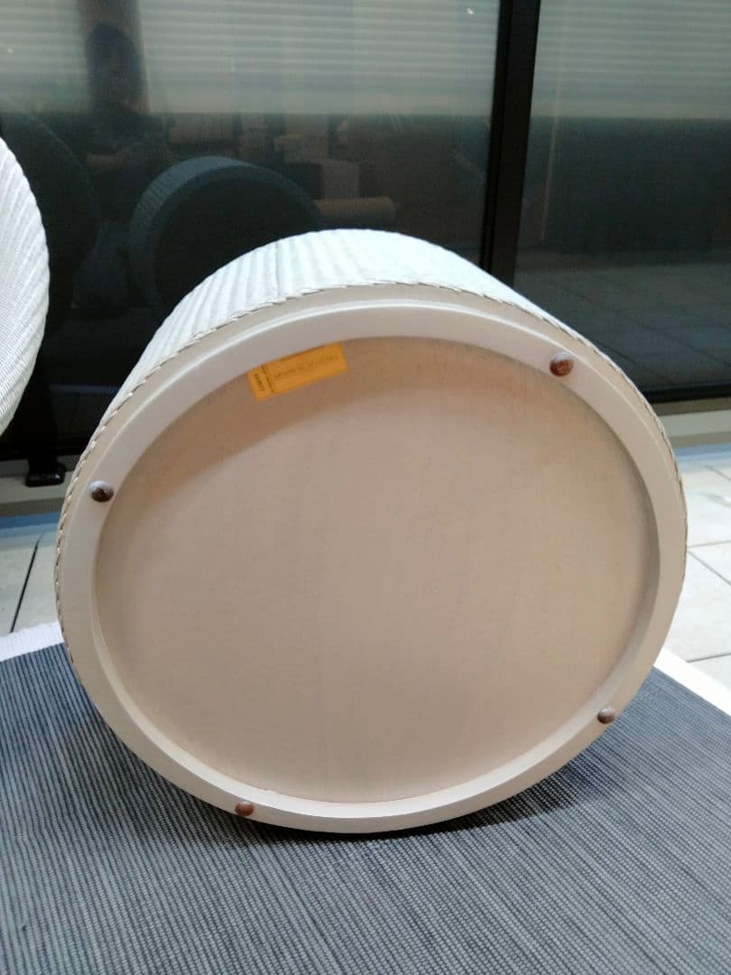 ヴィンセントシェパード◇丸テーブル◇収納◇木製天板◇日焼け有