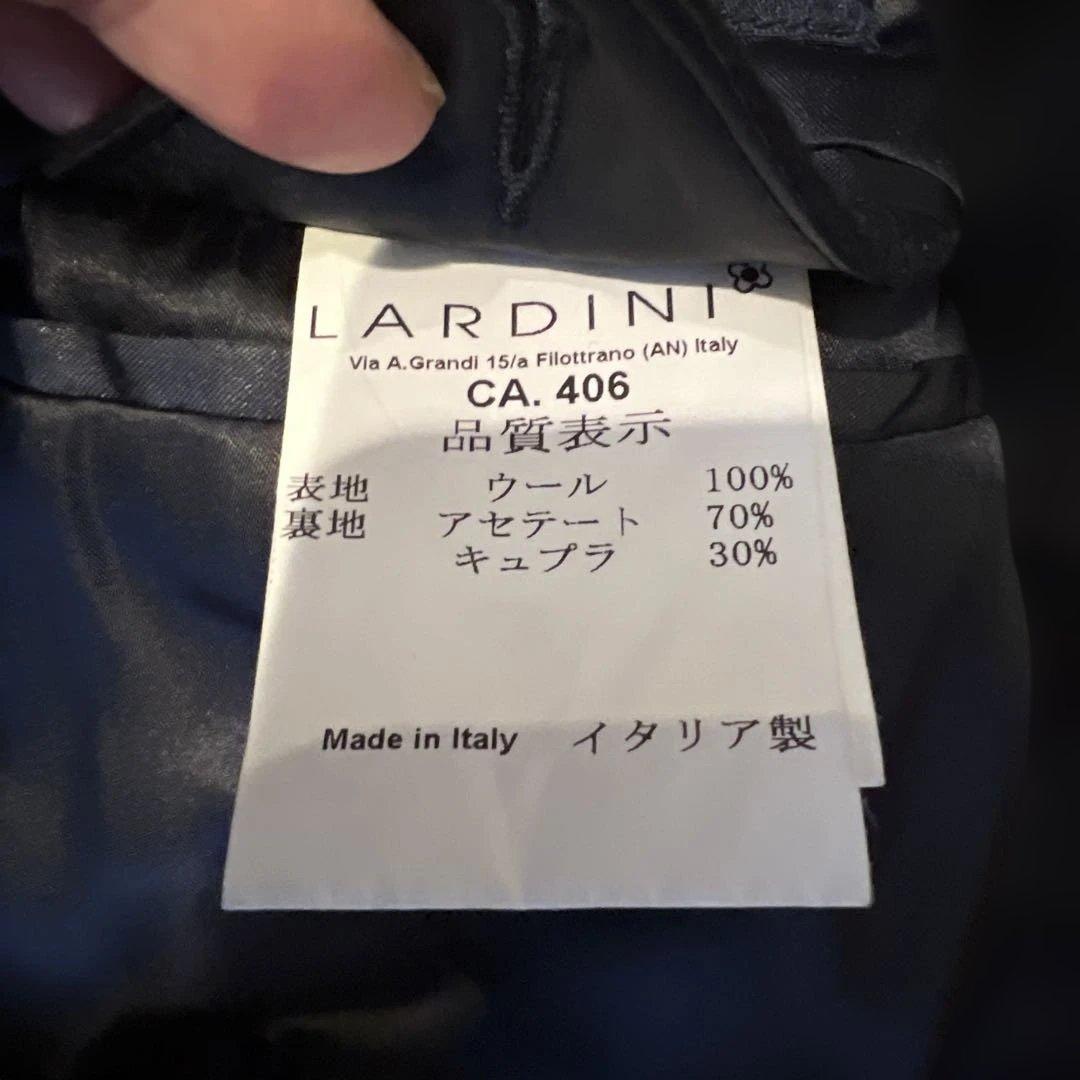 LARDINI ネイビー チェスターコート美品46