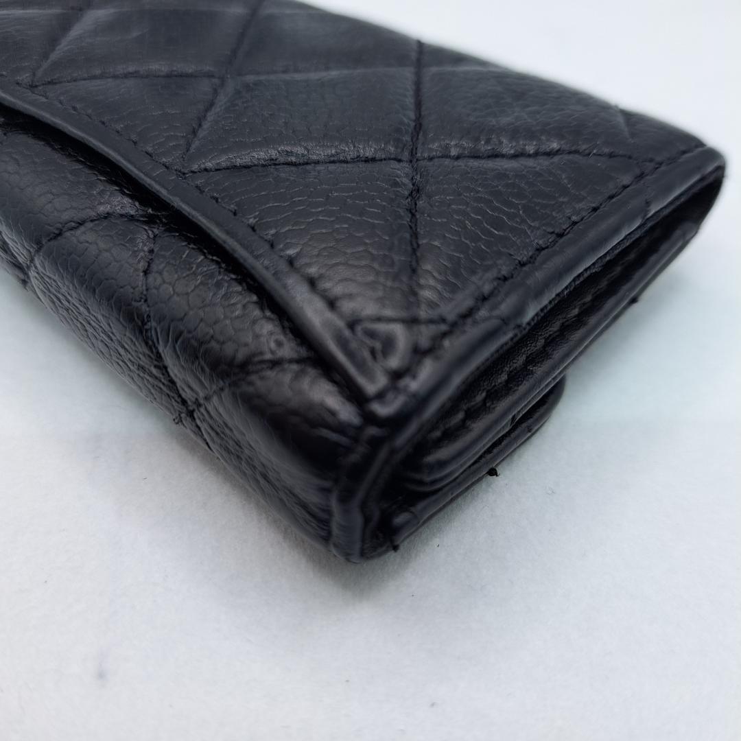 CHANEL 　マトラッセ　キーケース　ブラック　財布