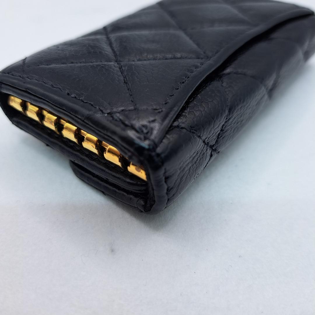CHANEL 　マトラッセ　キーケース　ブラック　財布