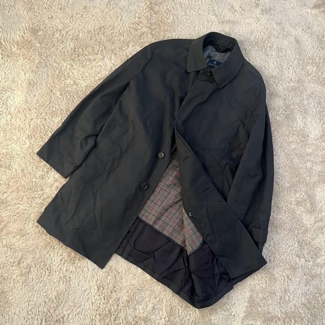 BrooksBrothers ステンカラーコート　チャコール L ライナー付き
