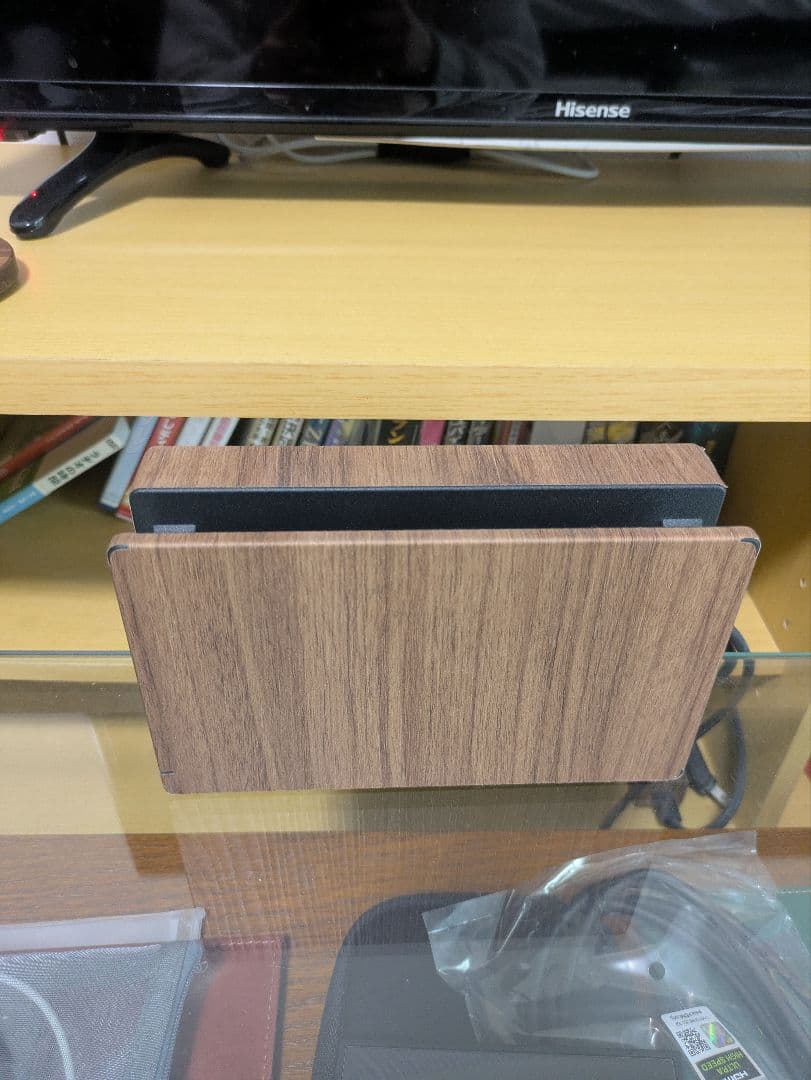 Nintendo Switch 通常モデル 箱あり　木目調スキンシール