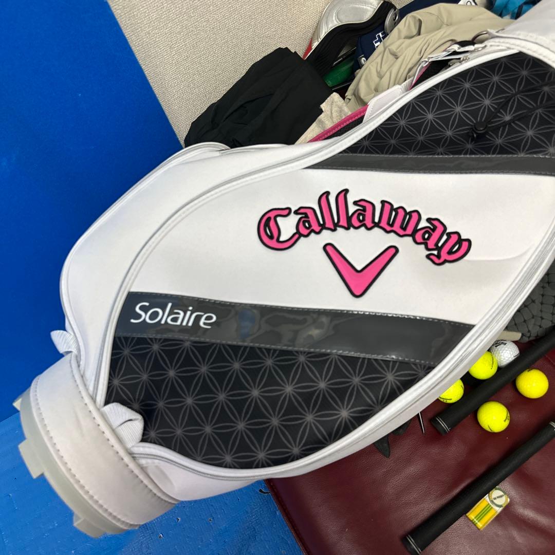 Callaway Solaire キャディバッグ ホワイト/ピンク新春値下げ中