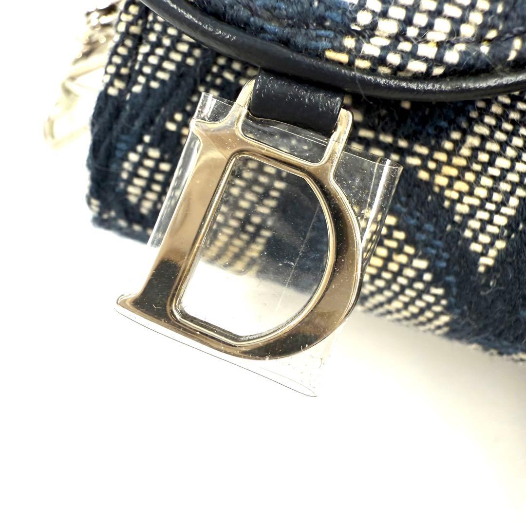 【未使用】Christian Diorトロッター柄サドル　6連キーケース