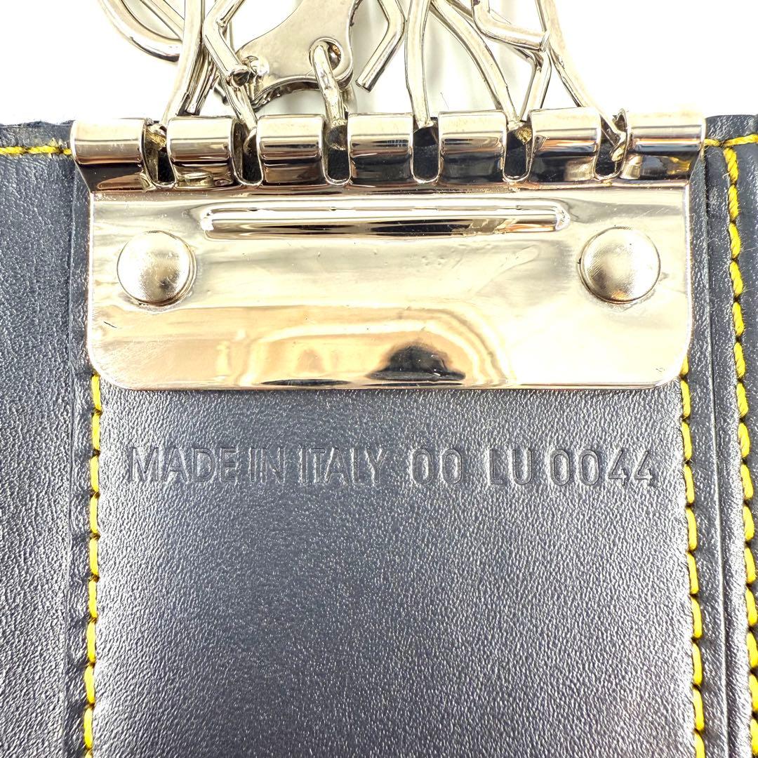 【未使用】Christian Diorトロッター柄サドル　6連キーケース