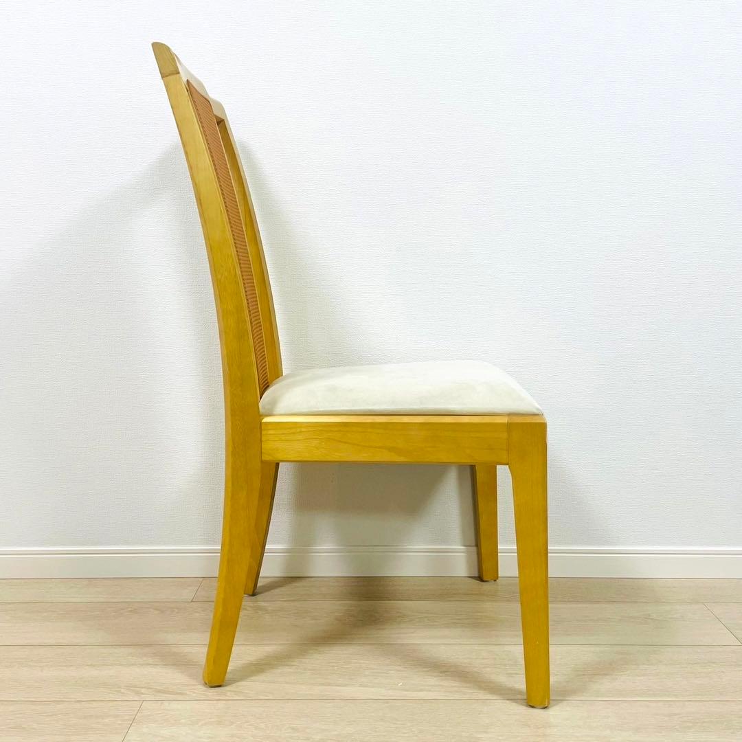 ① MARUNI マルニ木工 編み込みダイニングチェア ナチュラル かごめ編み