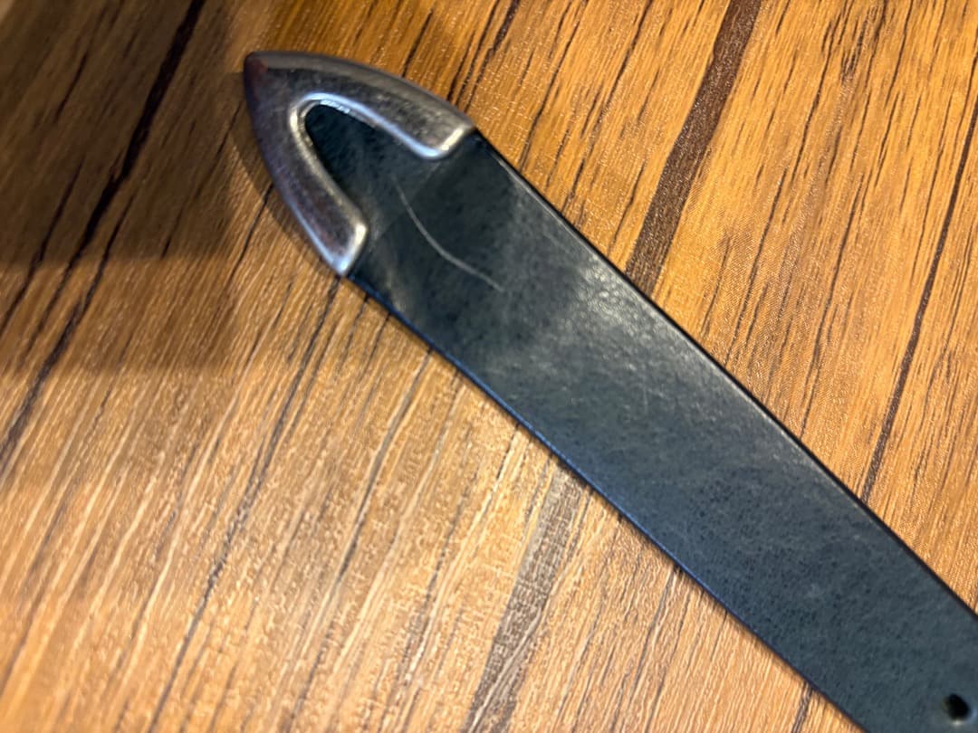 マインデニム/Leather Western Belt レザーベル トナロー