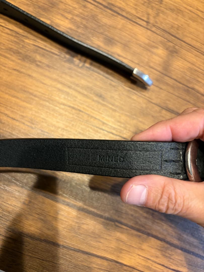 マインデニム/Leather Western Belt レザーベル トナロー