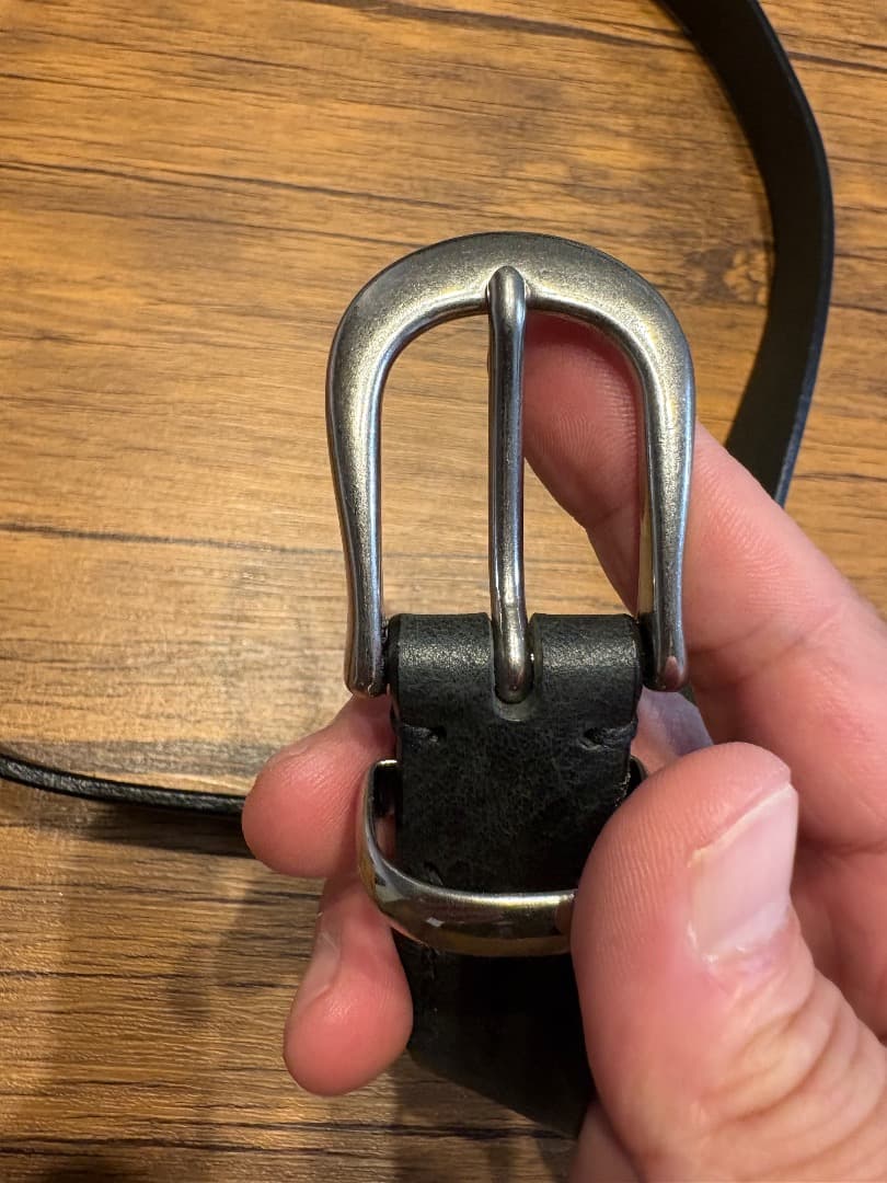 マインデニム/Leather Western Belt レザーベル トナロー