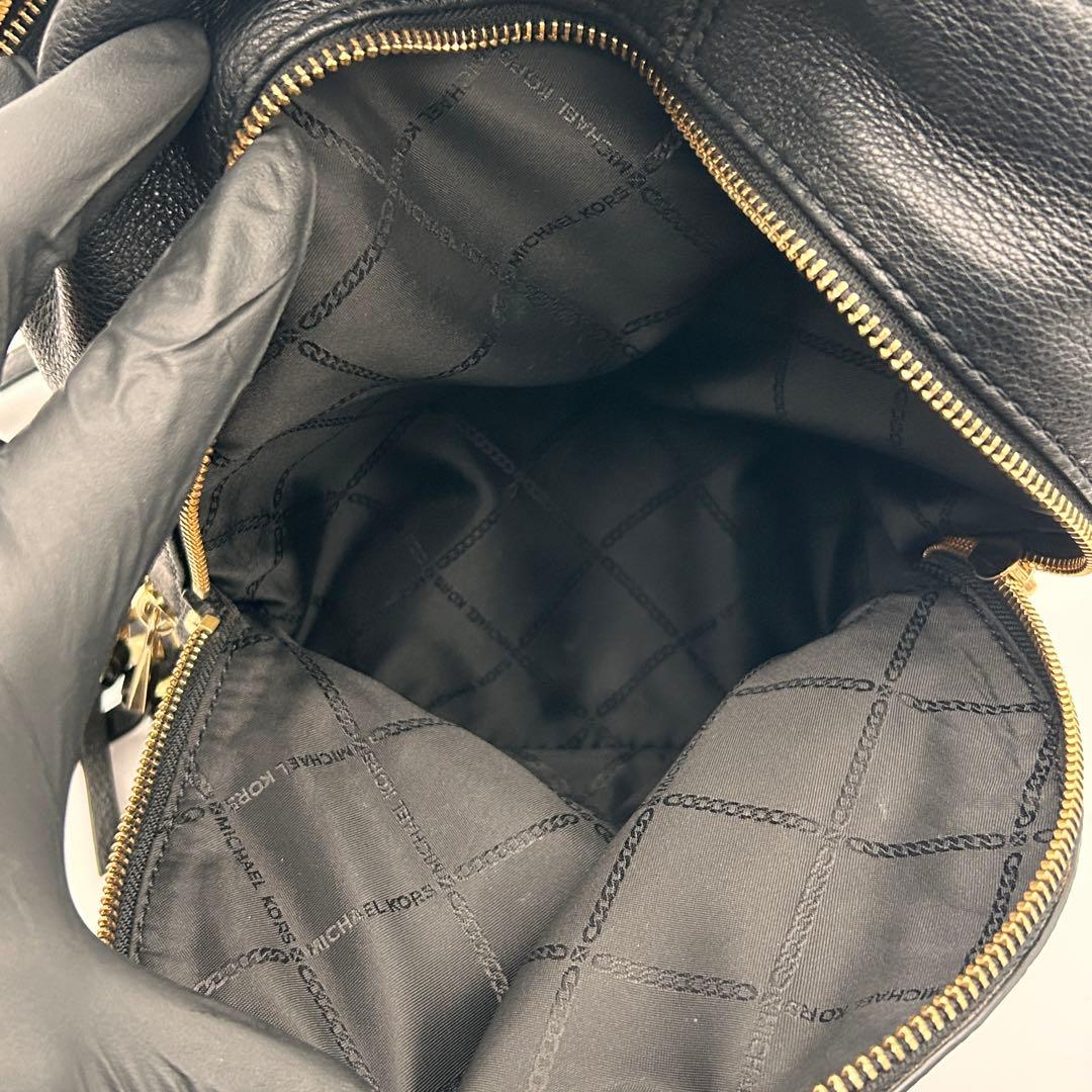✨美品✨ MICHAEL KORS リュック バックパック ブラック レザー