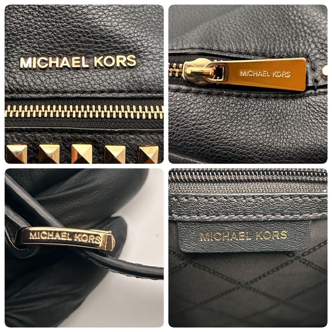 ✨美品✨ MICHAEL KORS リュック バックパック ブラック レザー