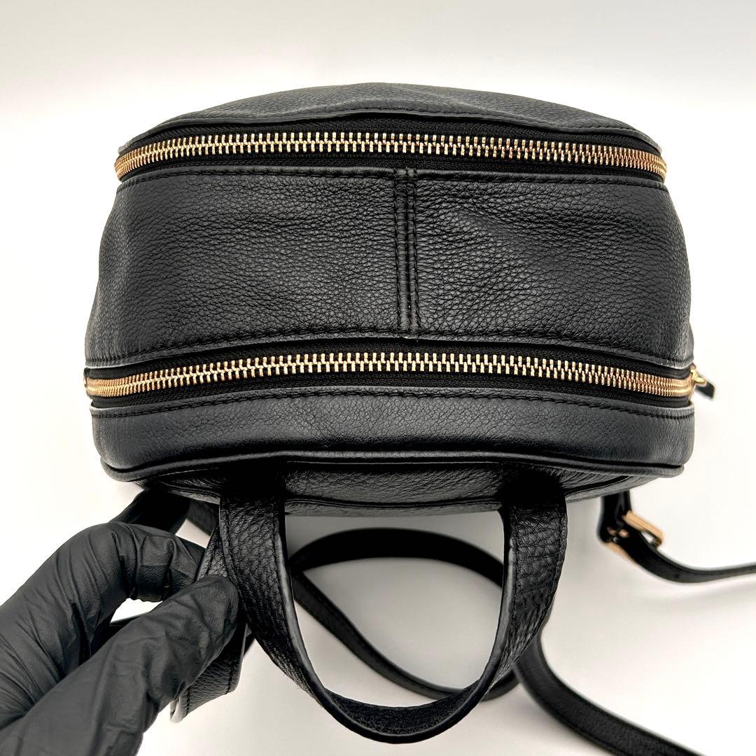 ✨美品✨ MICHAEL KORS リュック バックパック ブラック レザー