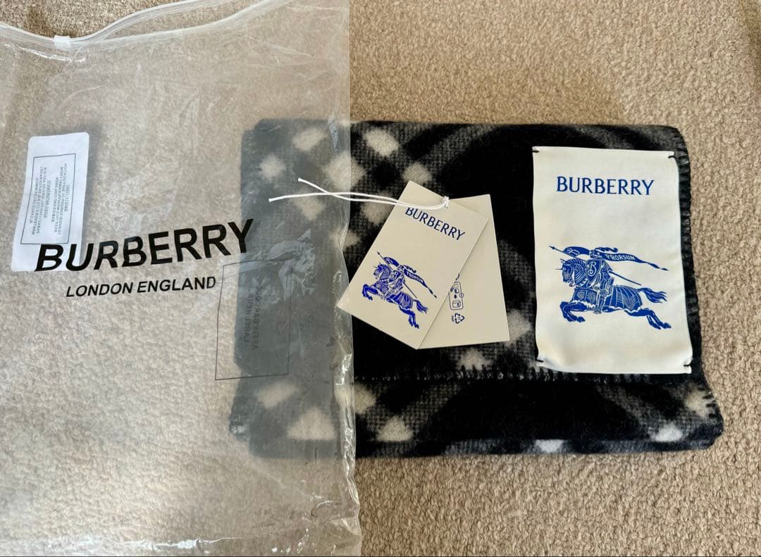 Burberry チェック　ウールマフラー