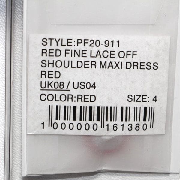 ｙ*ｉ様 セルフポートレイト ワンピース レース オフショルダー 赤 UK8 未